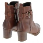 Gabor Engage 52.072 Heeled Ankle Boots – Tan Leather – Womens Boots - Crep Direct UK