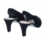 Gabor Eternity 41.800 High Heel Sandals – Black Suede – Womens Sandals, Sliders & Toe Posts - Crep Direct UK
