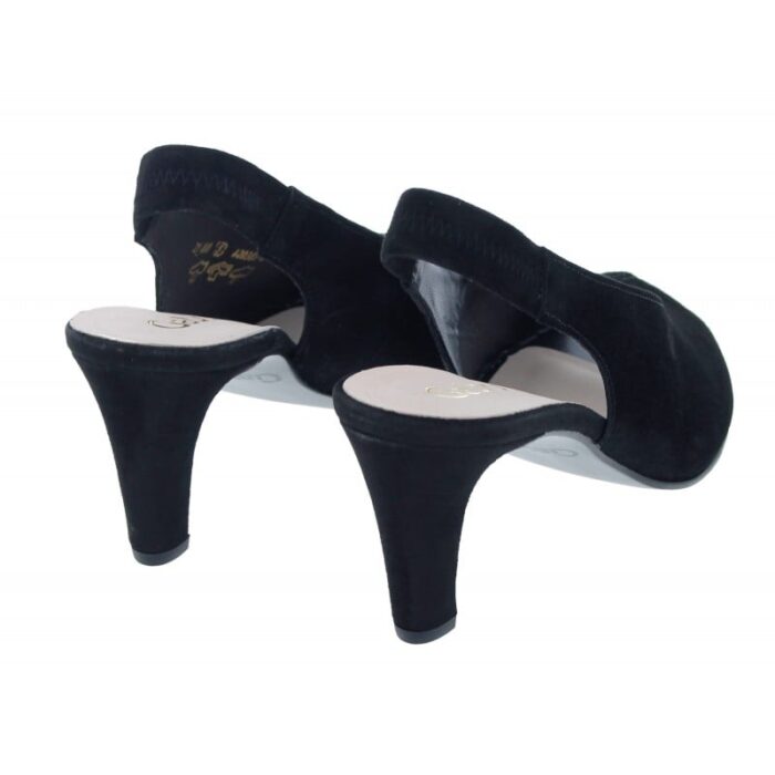 Gabor Eternity 41.800 High Heel Sandals – Black Suede – Womens Sandals, Sliders & Toe Posts - Crep Direct UK