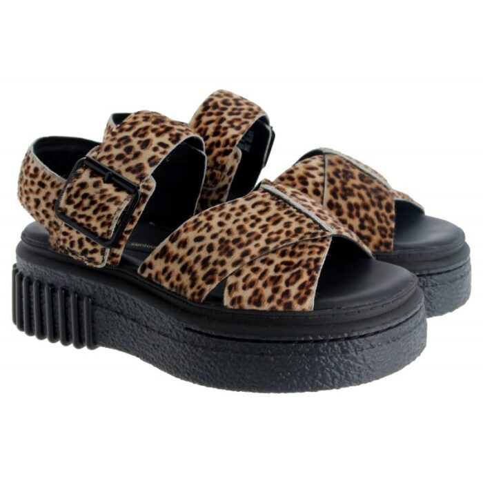 Clarks Evamar Wish Sandals – Leopard Print – Womens Sandals, Sliders & Toe Posts - Crep Direct UK