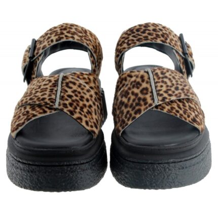 Clarks Evamar Wish Sandals – Leopard Print – Womens Sandals, Sliders & Toe Posts - Crep Direct UK