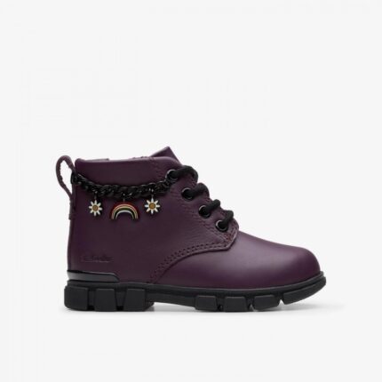 Clarks Clark’s Evyn Charm Toddler – Plum Leather – Girls Boots - Crep Direct UK Clarks Clark’s Evyn Charm Toddler – Plum Leather – Girls Boots - Crep Direct UK