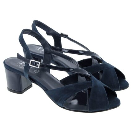 HB Shoes Shelagh F2319 Sandals – Navy – Womens Sandals, Sliders & Toe Posts - Crep Direct UK