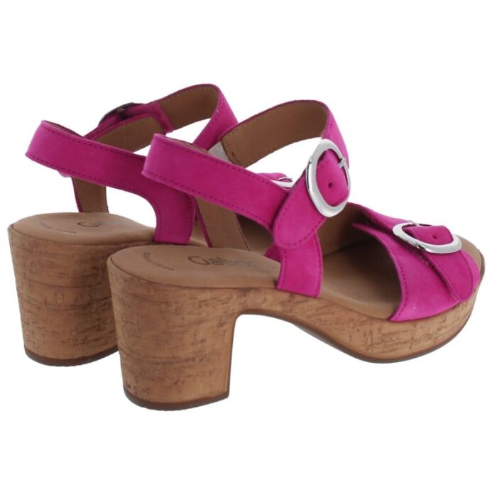 Gabor Fantastica 64.764 Sandals – Pink Suede – Womens Sandals, Sliders & Toe Posts - Crep Direct UK