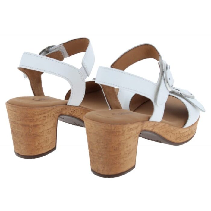 Gabor Fantastica 64.764 Sandals – White Leather – Womens Sandals, Sliders & Toe Posts - Crep Direct UK