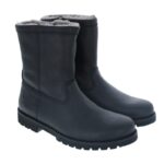 Panama Jack Fedro Igloo Boots – Black Leather – Mens Boots - Crep Direct UK