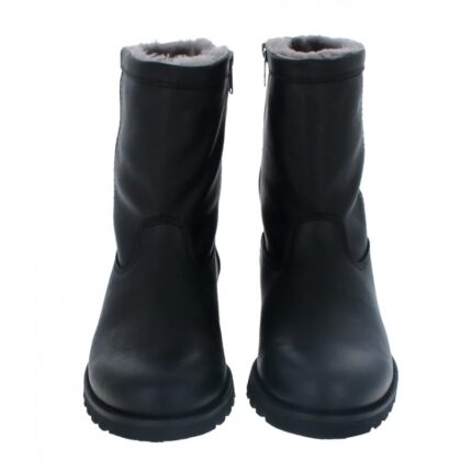 Panama Jack Fedro Igloo Boots – Black Leather – Mens Boots - Crep Direct UK