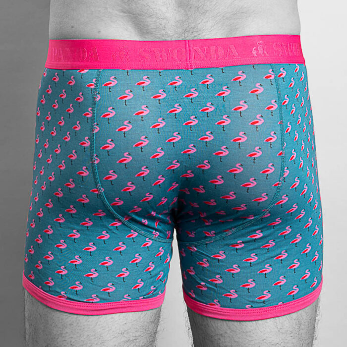 Swole Panda Bamboo Boxers – Flamingos – Mens Clothing - Crep Direct UK