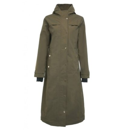 Holland Cooper Folgate Rain Coat - Soft Khaki - Ladies Clothing