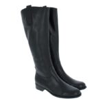 Gabor Brook M 31.649 Knee High Boots – Black Leather – Womens Boots - Crep Direct UK