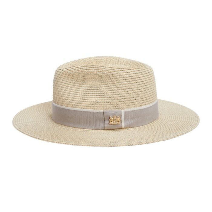 Holland Cooper Francesca Hat – Natural Taupe Straw – Ladies Clothing - Crep Direct UK