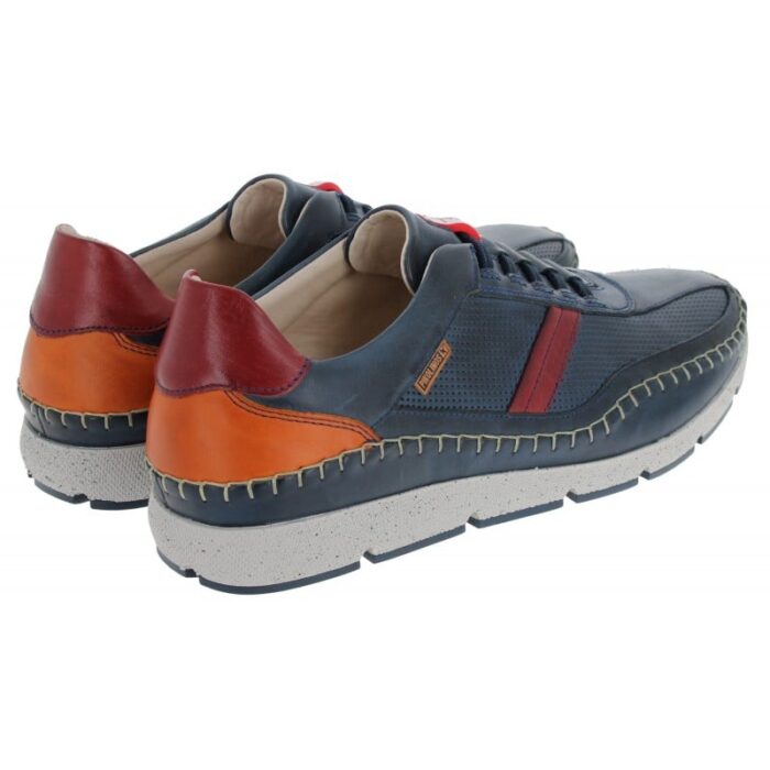 Pikolinos Fuencarral M4U-6046C1 Trainers – Blue Leather – Mens Shoes - Crep Direct UK
