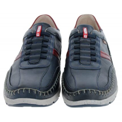 Pikolinos Fuencarral M4U-6046C1 Trainers – Blue Leather – Mens Shoes - Crep Direct UK