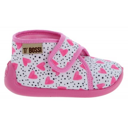 Constant Bossi Ti’ Bossi Galia PB – Pink Textile – Girls Slippers - Crep Direct UK