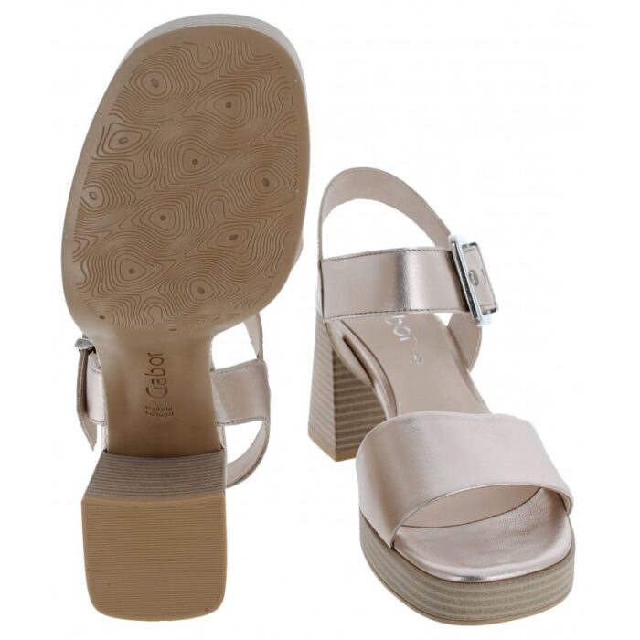 Gabor Garage 44.780 Sandals – Beige Leather – Womens Sandals, Sliders & Toe Posts - Crep Direct UK
