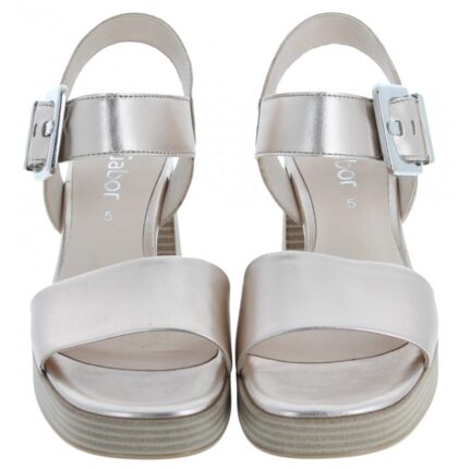 Gabor Garage 44.780 Sandals – Beige Leather – Womens Sandals, Sliders & Toe Posts - Crep Direct UK