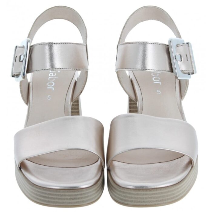 Gabor Garage 44.780 Sandals – Beige Leather – Womens Sandals, Sliders & Toe Posts - Crep Direct UK