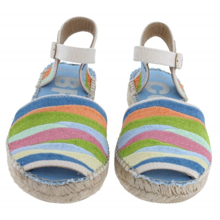 Toni Pons Garbet Flat Espadrille Sandals – Multi Cotton – Womens Sandals, Sliders & Toe Posts - Crep Direct UK