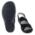 Waldlaufer Garda 210004 Sandals – Black Nubuck – Womens Sandals, Sliders & Toe Posts - Crep Direct UK