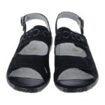 Waldlaufer Garda 210004 Sandals – Black Nubuck – Womens Sandals, Sliders & Toe Posts - Crep Direct UK