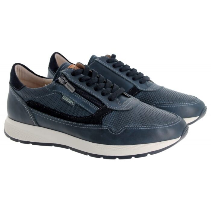 Pikolinos Getafe M2B-6263C1 Trainers – Blue Leather – Mens Shoes - Crep Direct UK