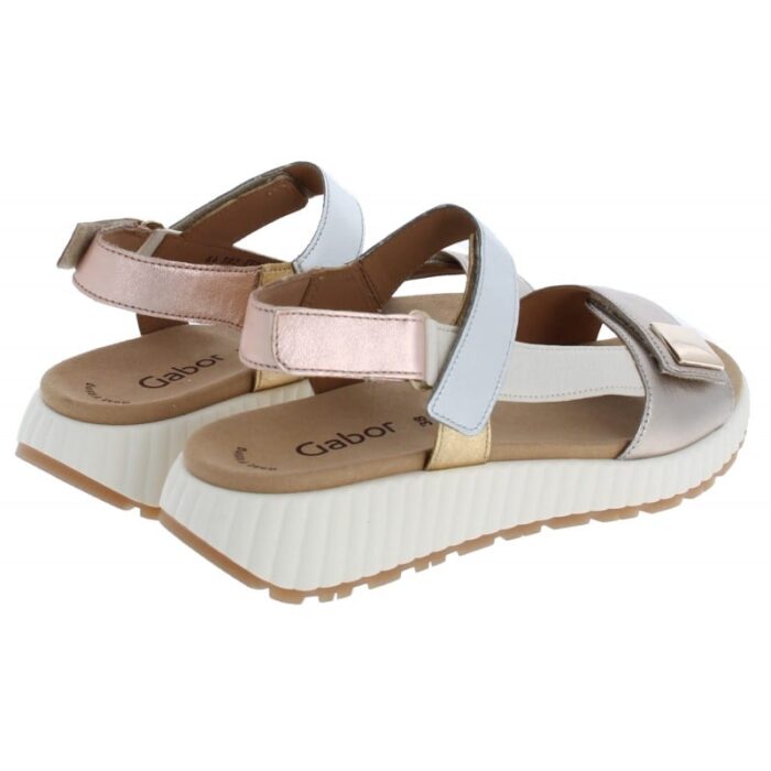 Gabor Gifted 64.582 Sandals – Puder Kombi Leather – Womens Sandals, Sliders & Toe Posts - Crep Direct UK