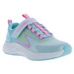 Skechers Go Run Accelerate 303920L Trainer – Light Blue / Multi – Girls Shoes - Crep Direct UK