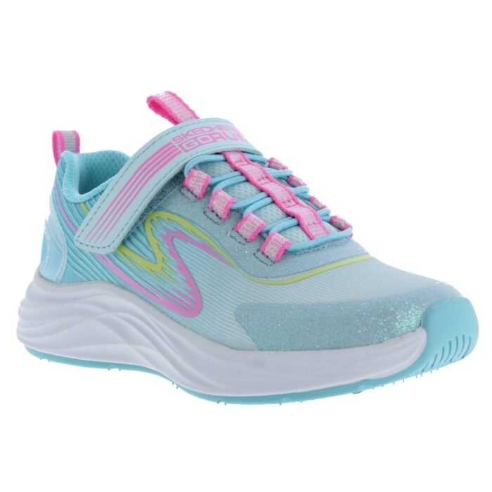 Skechers Go Run Accelerate 303920L Trainer – Light Blue / Multi – Girls Shoes - Crep Direct UK