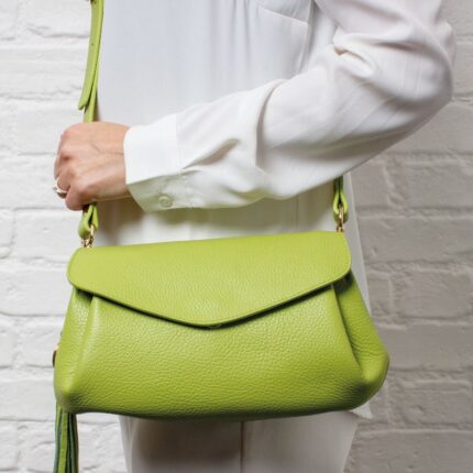 The Golden Boot Golden Boot Alba Shoulder Bag – Green Leather – Personalised Gifts for Her - Crep Direct UK The Golden Boot Golden Boot Alba Shoulder Bag – Green Leather – Personalised Gifts for Her - Crep Direct UK