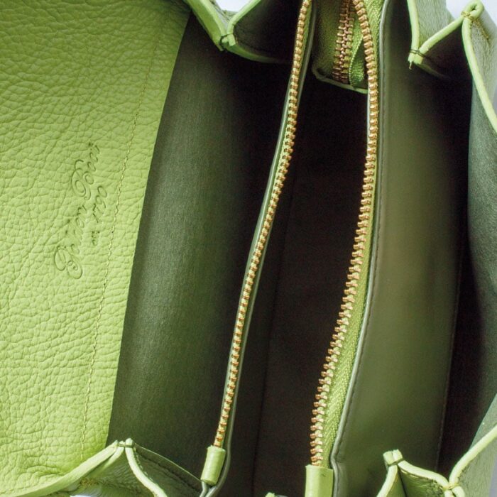 The Golden Boot Golden Boot Alba Shoulder Bag – Green Leather – Personalised Gifts for Her - Crep Direct UK