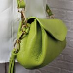 The Golden Boot Golden Boot Alba Shoulder Bag – Green Leather – Personalised Gifts for Her - Crep Direct UK