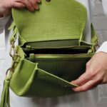 The Golden Boot Golden Boot Alba Shoulder Bag – Green Leather – Personalised Gifts for Her - Crep Direct UK