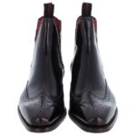 Jeffery West Gypsy Chelsea Boots -Vig Red Polished Leather – Mens Boots - Crep Direct UK