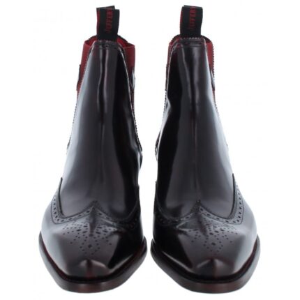 Jeffery West Gypsy Chelsea Boots -Vig Red Polished Leather – Mens Boots - Crep Direct UK