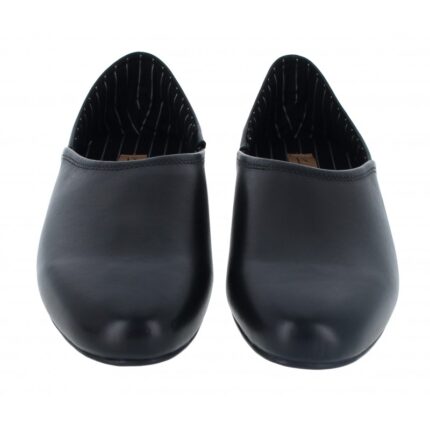 Clarks Harston Elite Slippers – Black Leather – Mens Slippers - Crep Direct UK