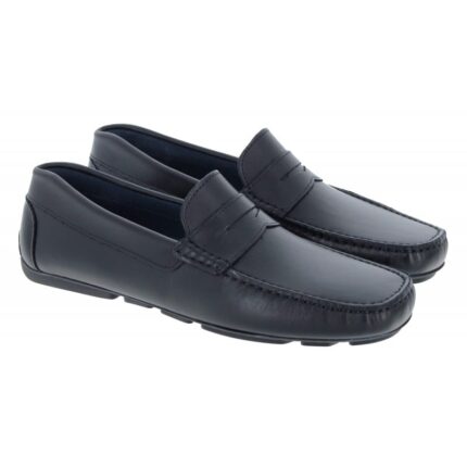The Golden Boot Golden Boot Hector 7786 Loafers - Black Leather - Mens Shoes