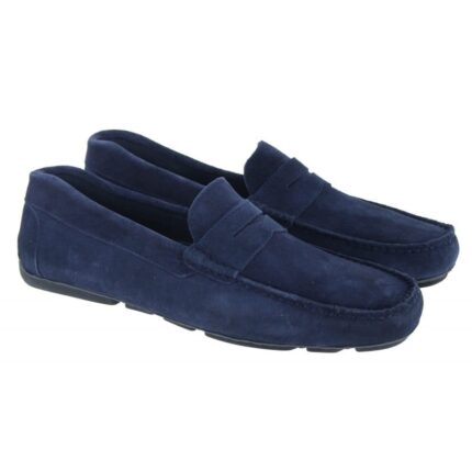 The Golden Boot Golden Boot Hector 7786 Loafers - Ink Suede - Mens Shoes