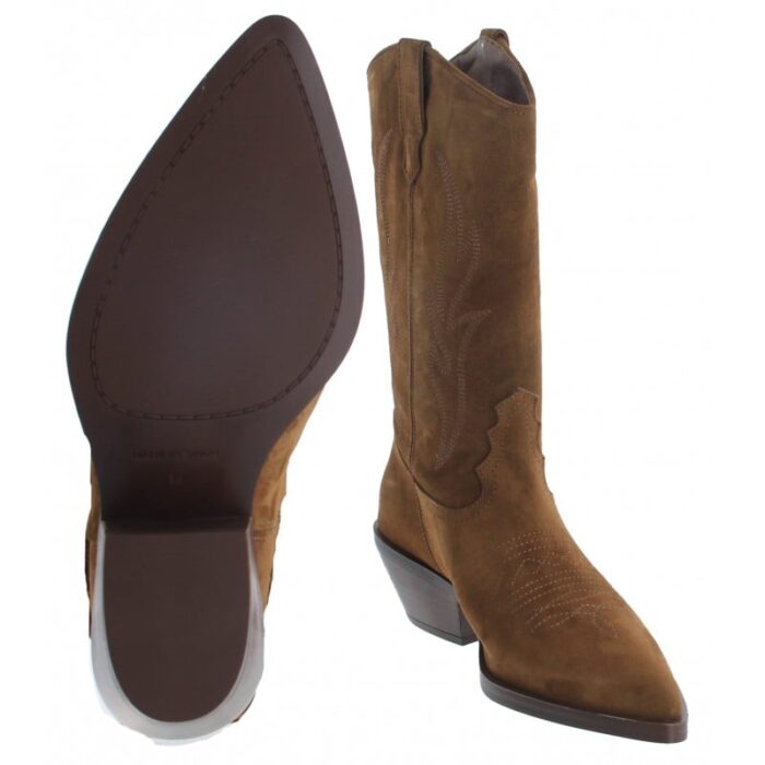 Alpe Holly 525511 Cowboy Boots – Tan Cuero Suede – Womens Boots - Crep Direct UK