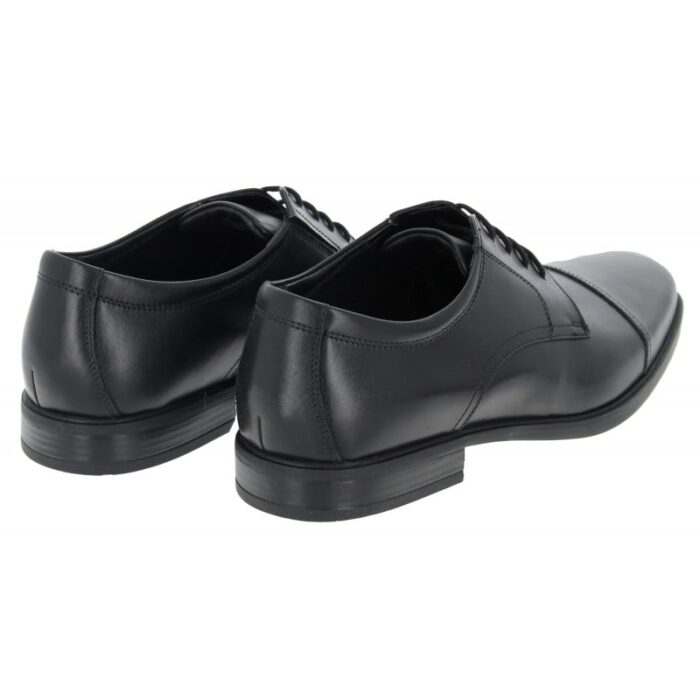 Clarks Howard Cap Shoes – Black Leather – Mens Shoes - Crep Direct UK