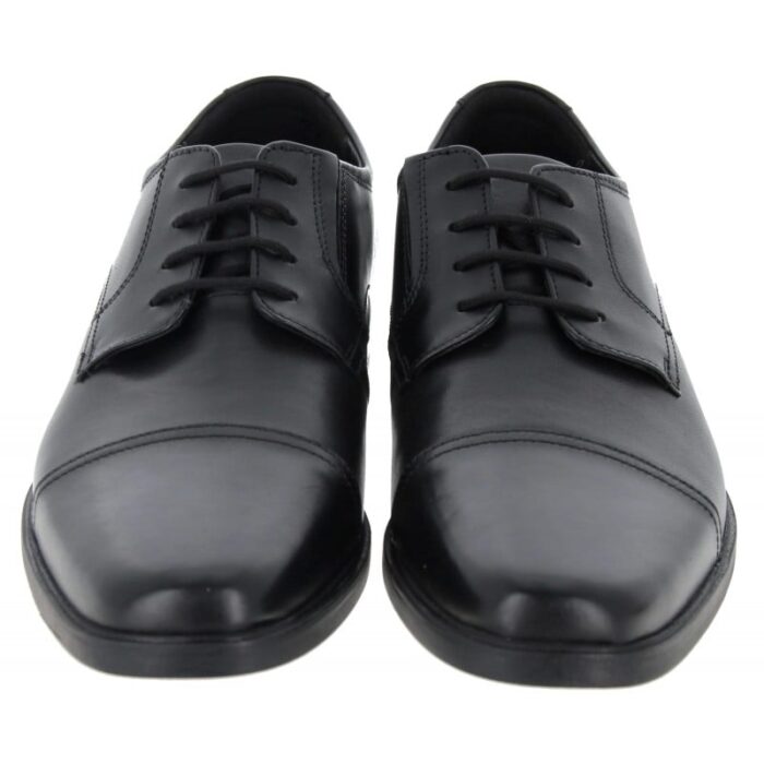 Clarks Howard Cap Shoes – Black Leather – Mens Shoes - Crep Direct UK