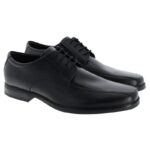 Clarks Howard Over Lace-Up Shoes – Black Leather – Mens Shoes - Crep Direct UK