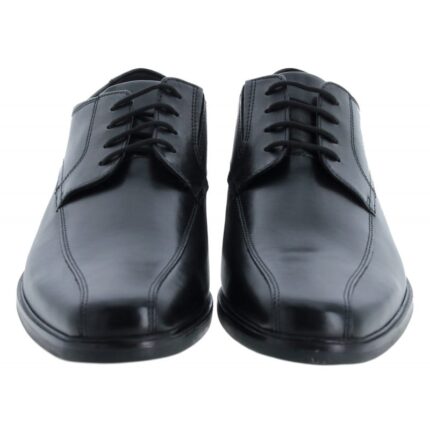 Clarks Howard Over Lace-Up Shoes – Black Leather – Mens Shoes - Crep Direct UK