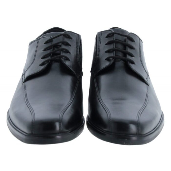 Clarks Howard Over Lace-Up Shoes – Black Leather – Mens Shoes - Crep Direct UK