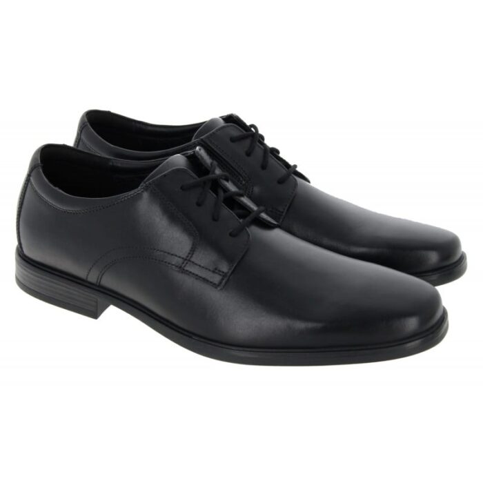 Clarks Howard Walk Shoes – Black Leather – Mens Shoes - Crep Direct UK