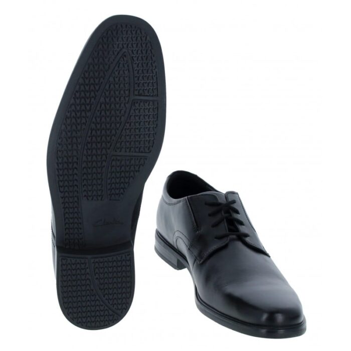 Clarks Howard Walk Shoes – Black Leather – Mens Shoes - Crep Direct UK