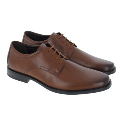 Clarks Howard Walk Shoes – Dark Tan Leather – Mens Shoes - Crep Direct UK