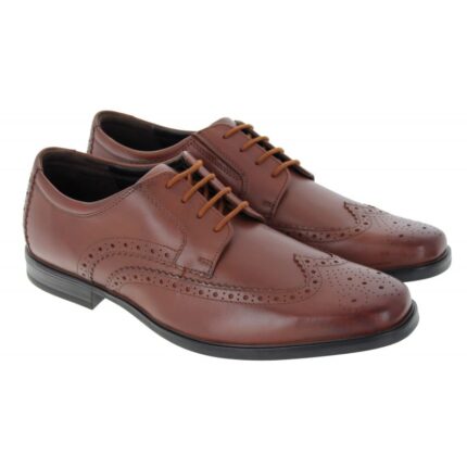 Clarks Howard Wing Shoes – Dark Tan Leather – Mens Shoes - Crep Direct UK Clarks Howard Wing Shoes – Dark Tan Leather – Mens Shoes - Crep Direct UK
