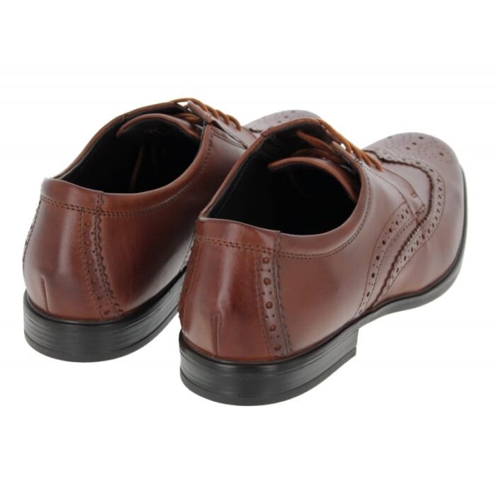 Clarks Howard Wing Shoes – Dark Tan Leather – Mens Shoes - Crep Direct UK