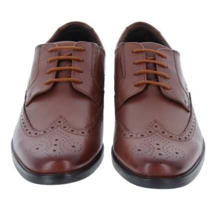 Clarks Howard Wing Shoes – Dark Tan Leather – Mens Shoes - Crep Direct UK