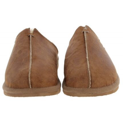 Shepherd of Sweden Sheperd of Sweden Hugo Mule Slippers – Antique/Cognac – Mens Slippers - Crep Direct UK
